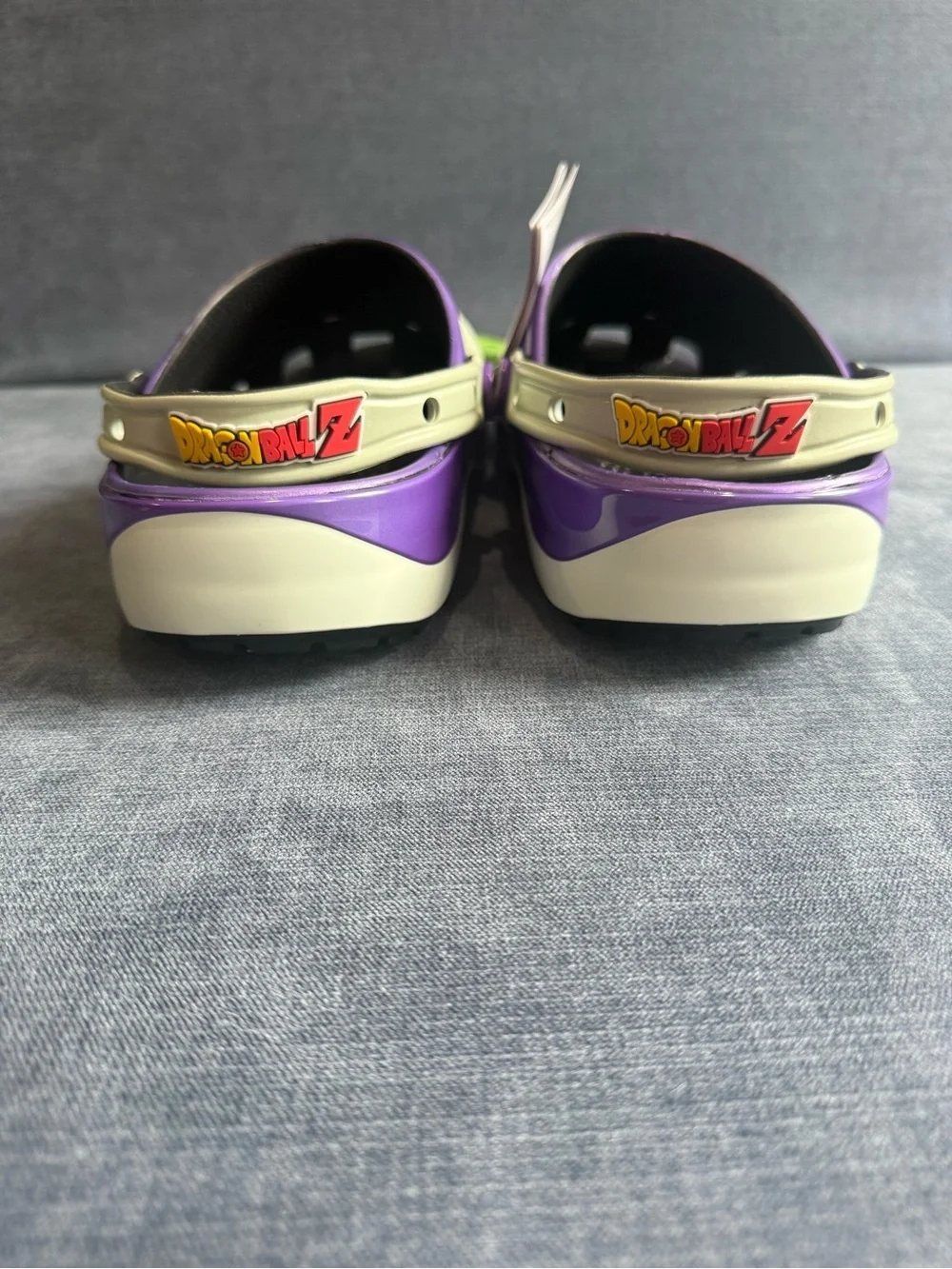 Dragon Ball Z Frieza Classic Clog Crocs Mens SZ 11 New Metallic Purple Charms
